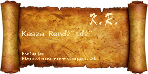 Kasza Renátó névjegykártya